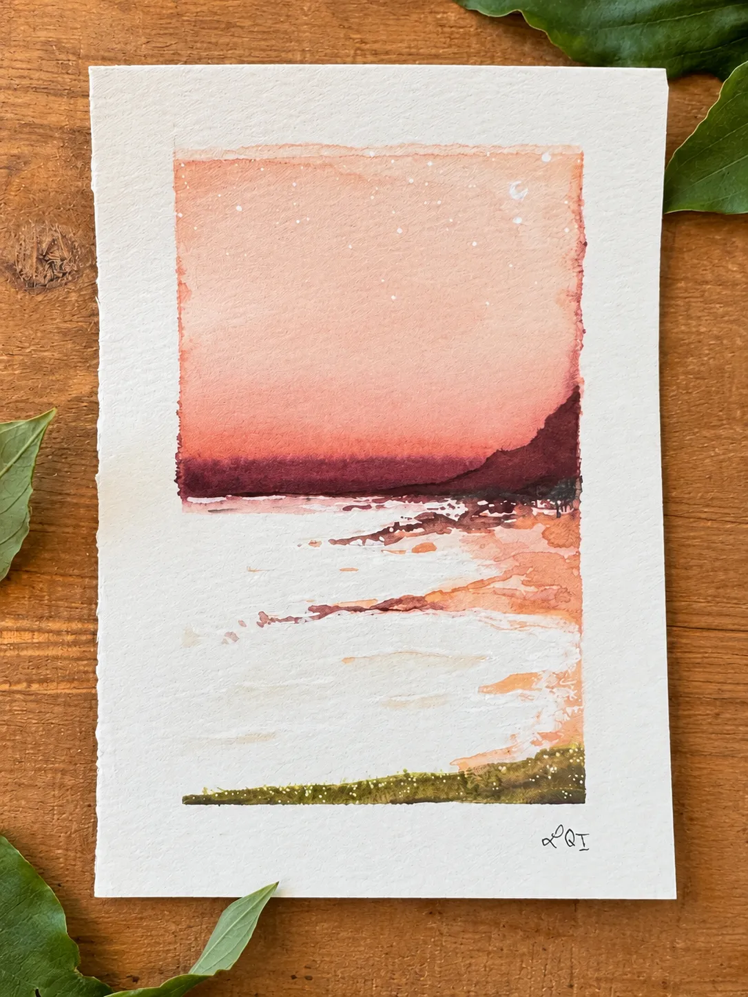 Mountains at dusk, no. 3